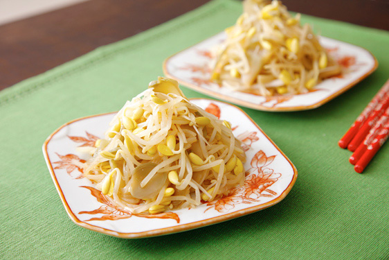 豆もやしとザーサイの和え物