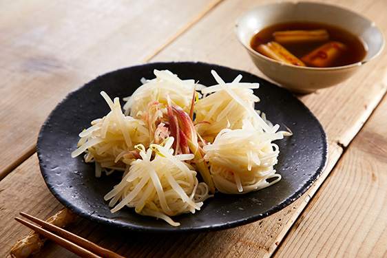 もやしたっぷりネギつけ麺